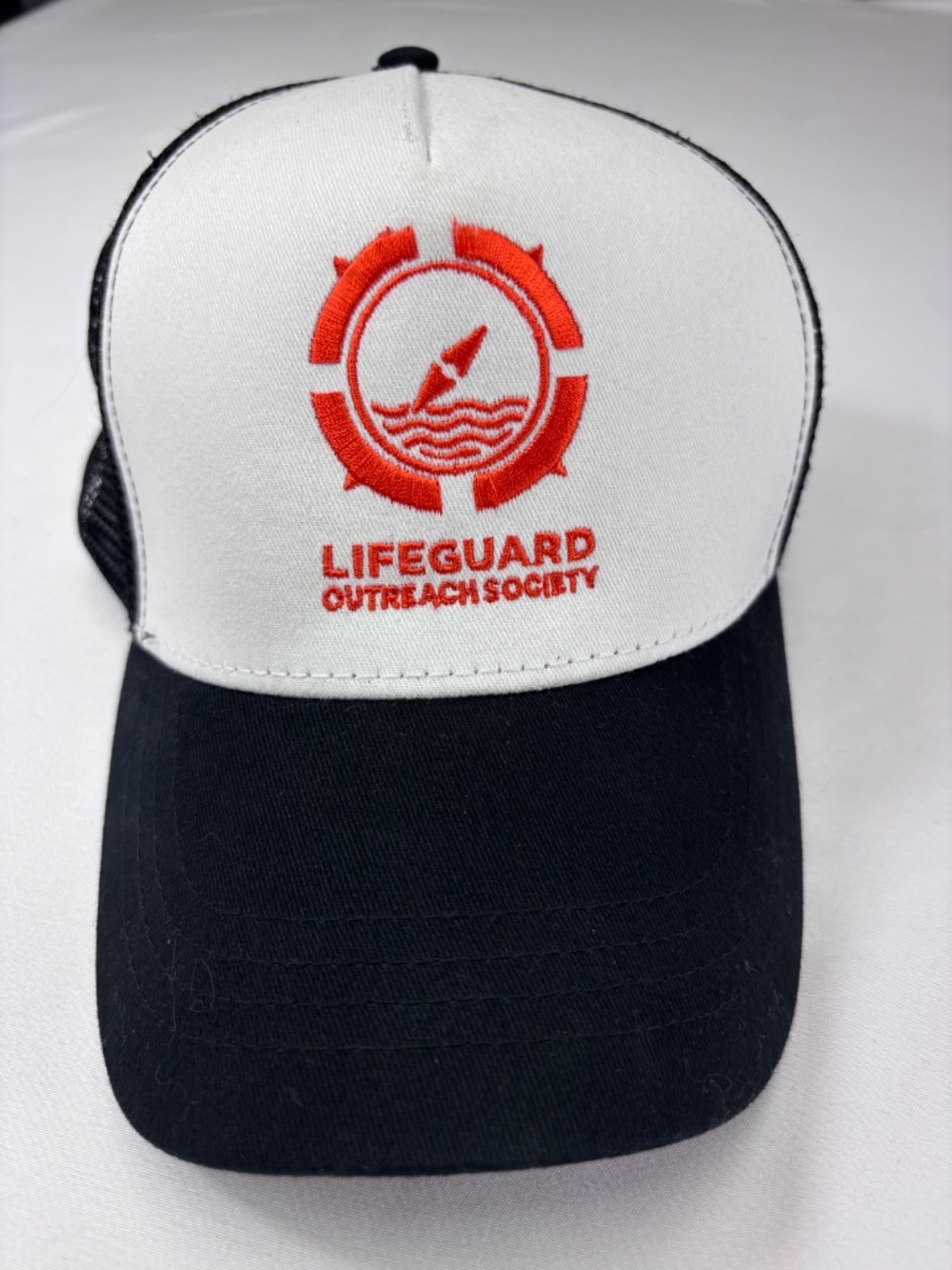 Lifeguard Outreach Society Mesh Snapback Cap • KNP Headwear CM5020
